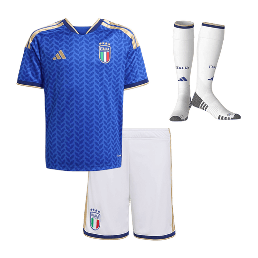 Italie Domicile Maillot Kit 2026 Enfant Bleu