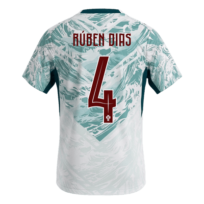 RÚBEN DIAS #4 Portugal Extérieur Maillot 2026 White&Green