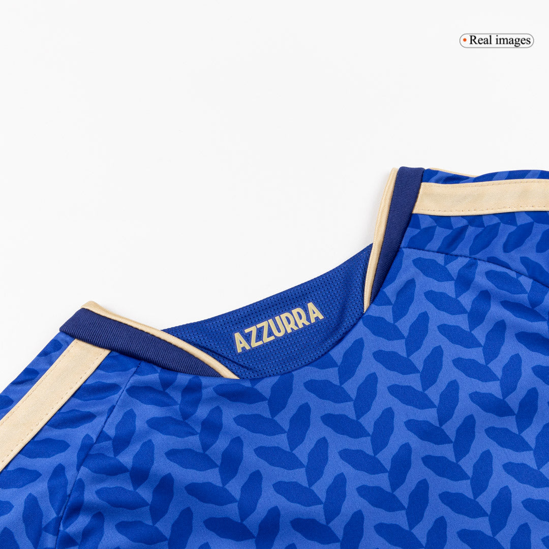 Italie Domicile Maillot Kit 2026 Enfant Bleu