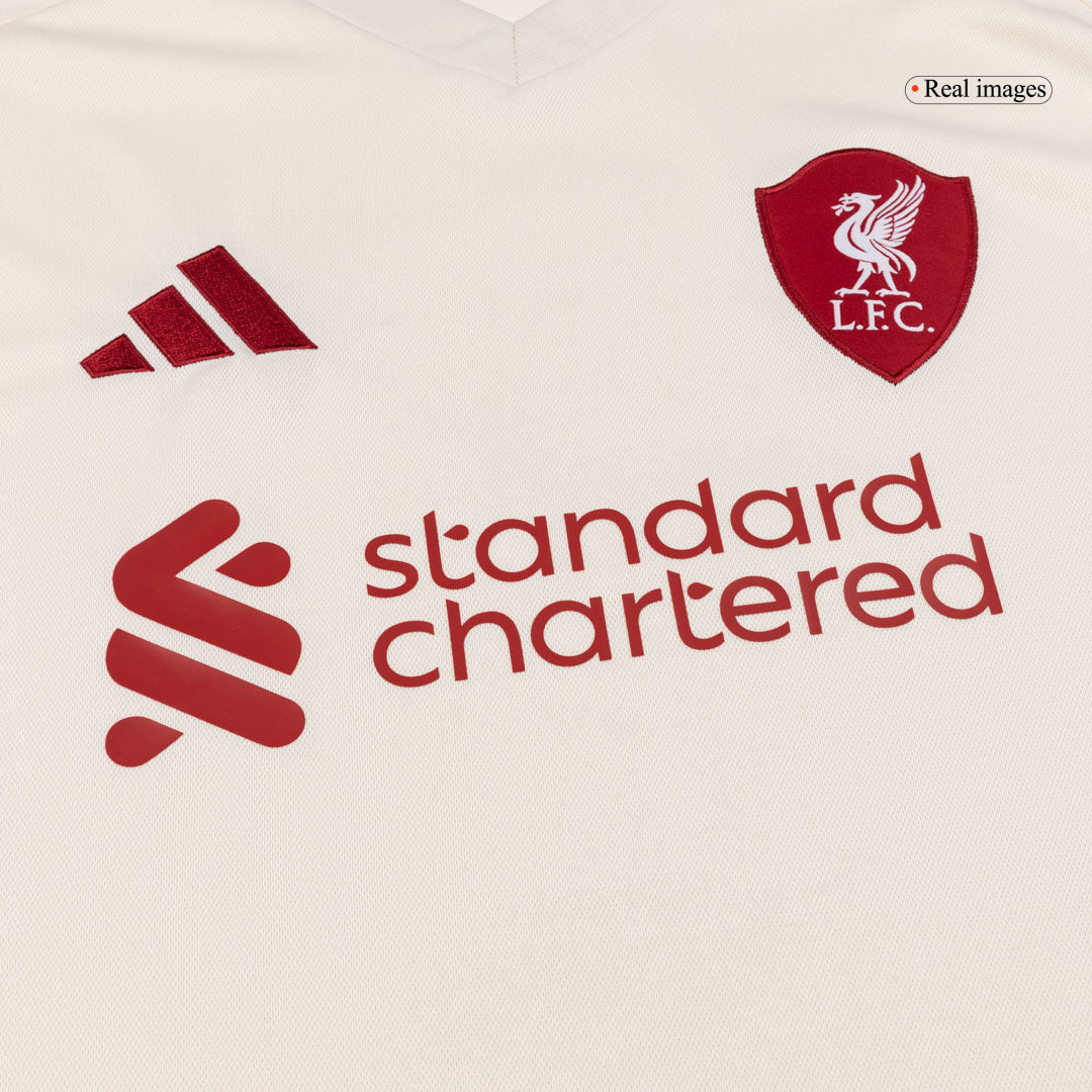 Liverpool Extérieur Maillot 2025/26 Blanc