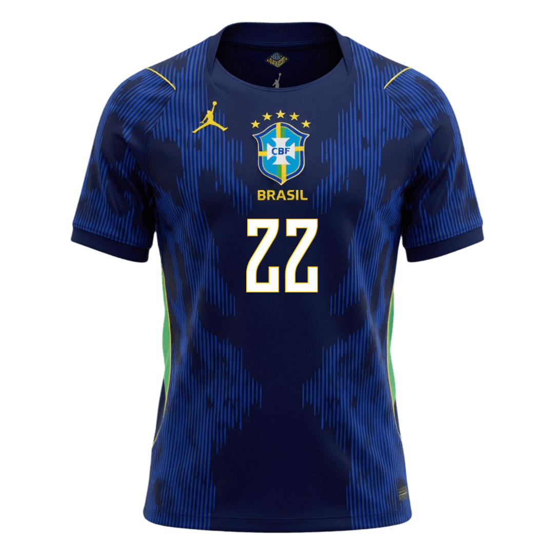 JOÃO PEDRO #22 Brésil Extérieur Maillot 2026 Bleu marine
