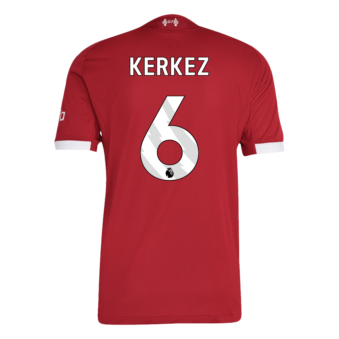 KERKEZ #6 Liverpool Domicile Maillot 2025/26 Rouge Joueur