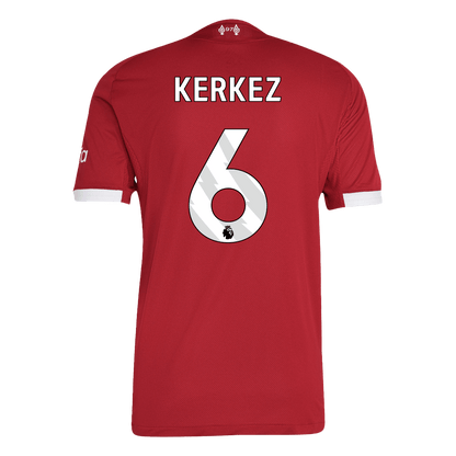 KERKEZ #6 Liverpool Domicile Maillot 2025/26 Rouge Joueur