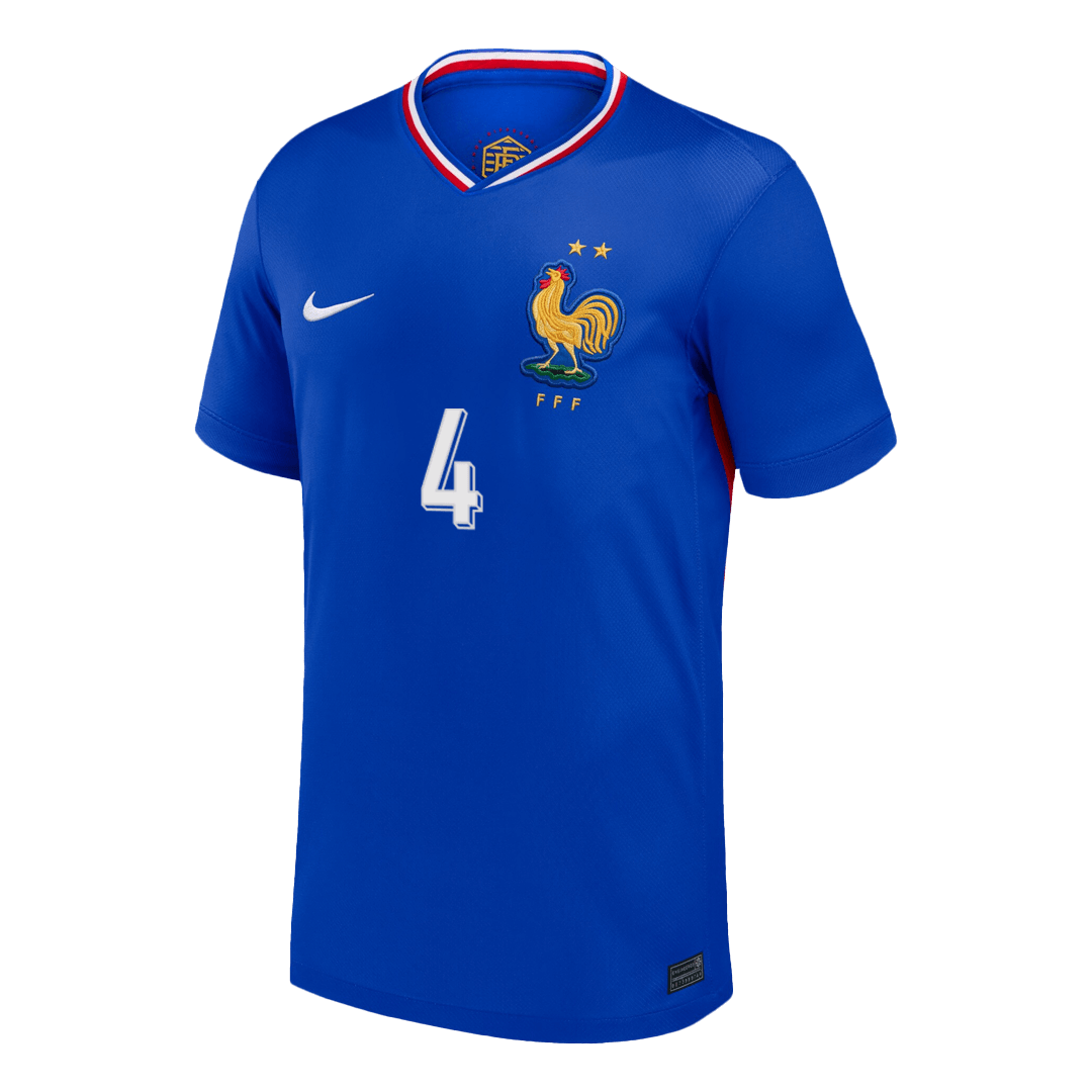 UPAMECANO #4 France Domicile Maillot 2024 Bleu