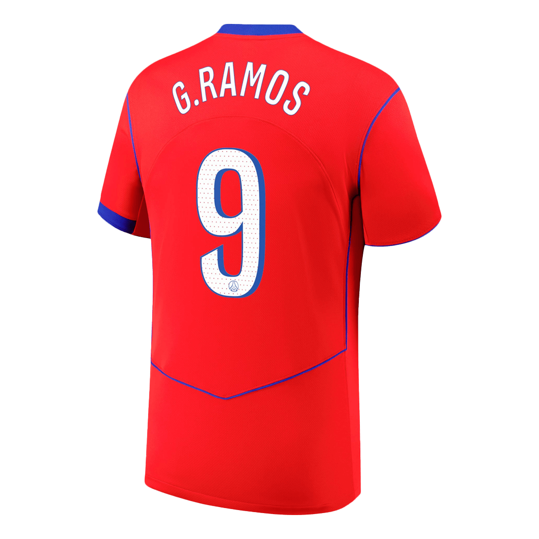 G.RAMOS #9 Les Parisiens Third Maillot 2025/26 Rouge