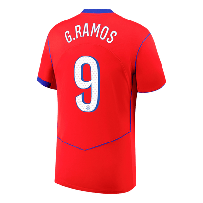 G.RAMOS #9 Les Parisiens Third Maillot 2025/26 Rouge