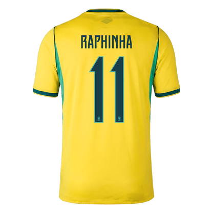 RAPHINHA #11 Brésil Domicile Maillot 2026 Jaune