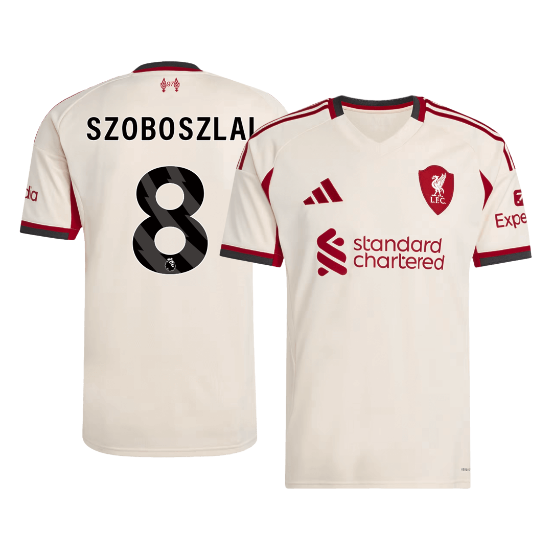 SZOBOSZLAI #8 Liverpool Extérieur Maillot 2025/26 Blanc