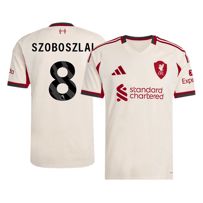SZOBOSZLAI #8 Liverpool Extérieur Maillot 2025/26 Blanc