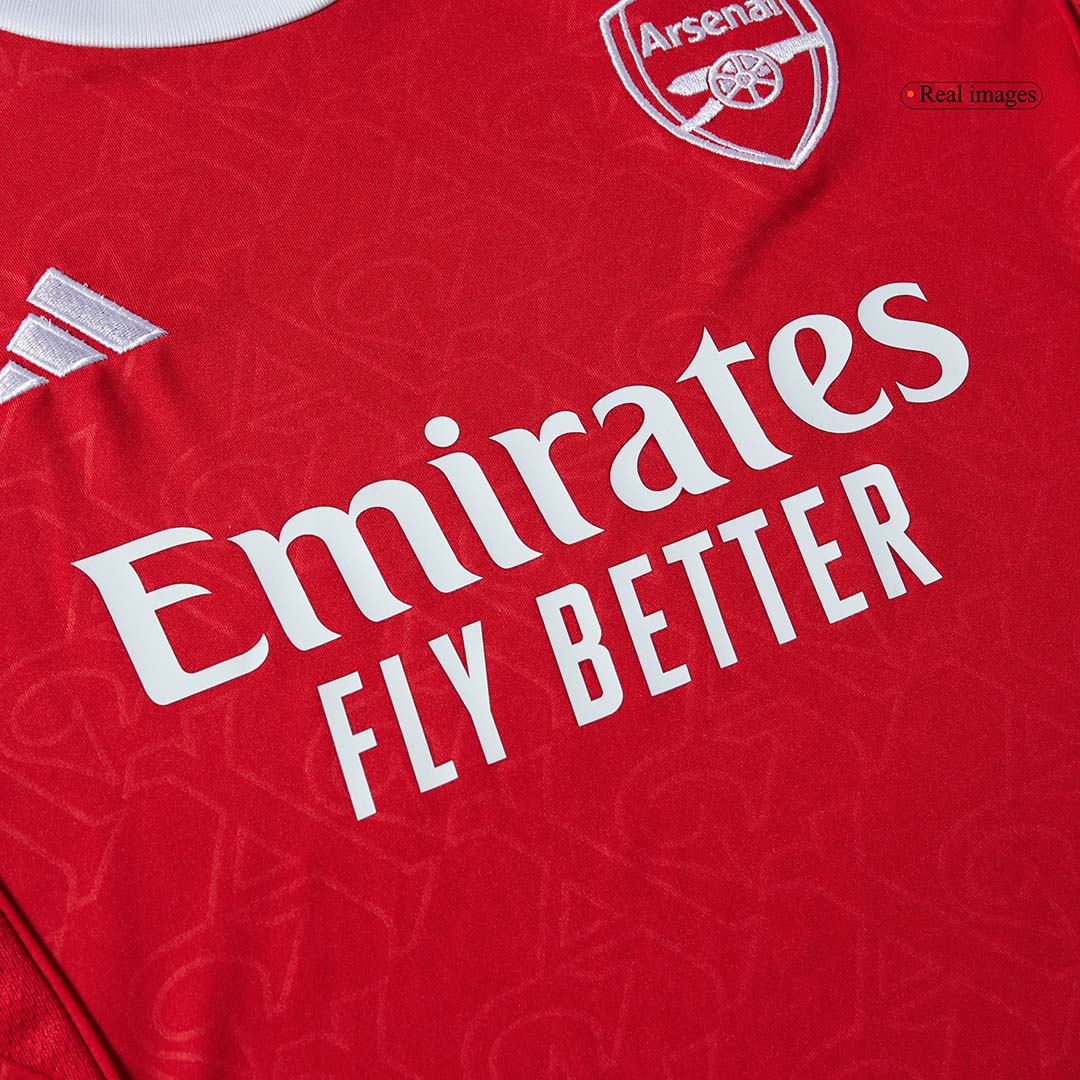 Arsenal Domicile Maillot Kit 2025/26 Enfant Rouge