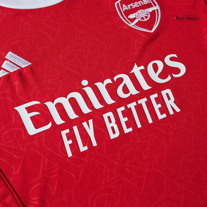 Arsenal Domicile Maillot Kit 2025/26 Enfant Rouge
