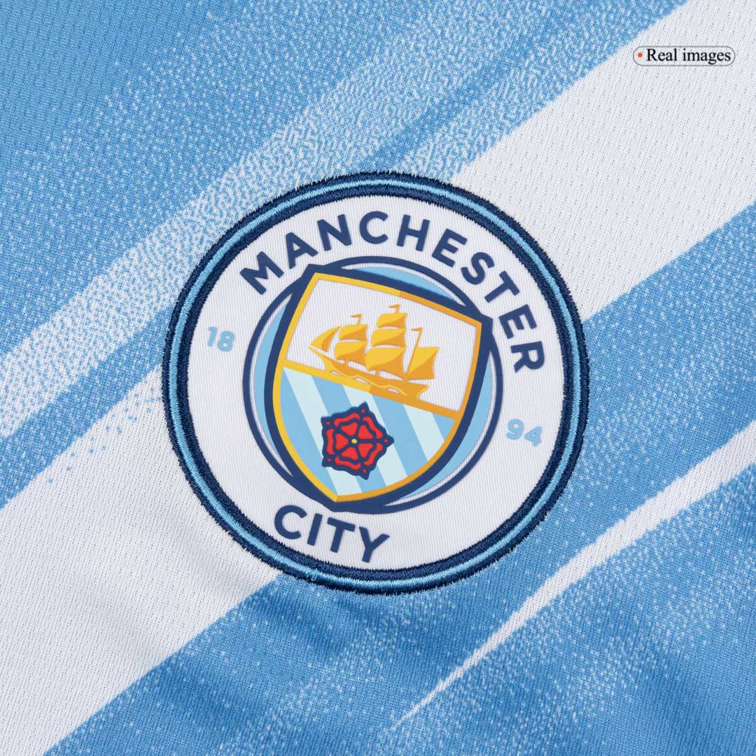 Manchester City Domicile Maillot 2025/26 Bleu - Super