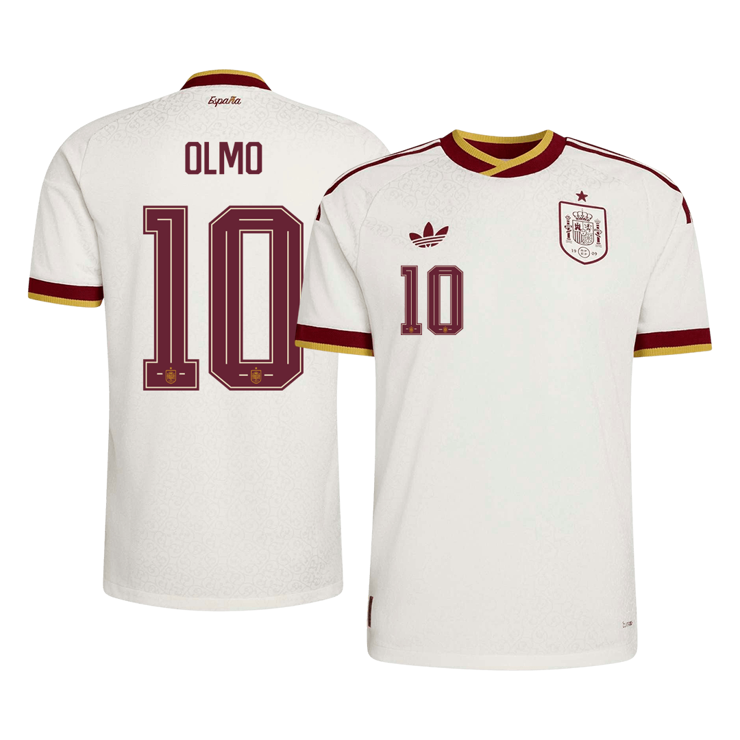 OLMO #10 Espagne Extérieur Maillot 2026 Blanc Joueur
