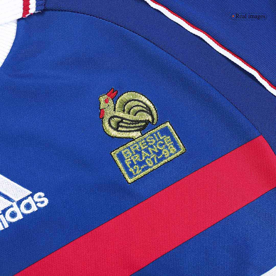 Retro France Domicile Maillot 1998 Bleu