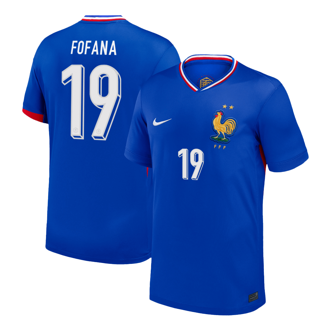 FOFANA #19 France Domicile Maillot 2024 Bleu