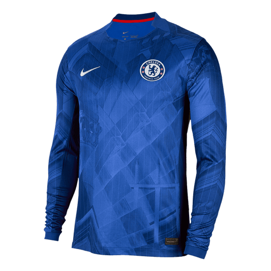 Chelsea Domicile Maillot Manches Longues 2025/26 Bleu