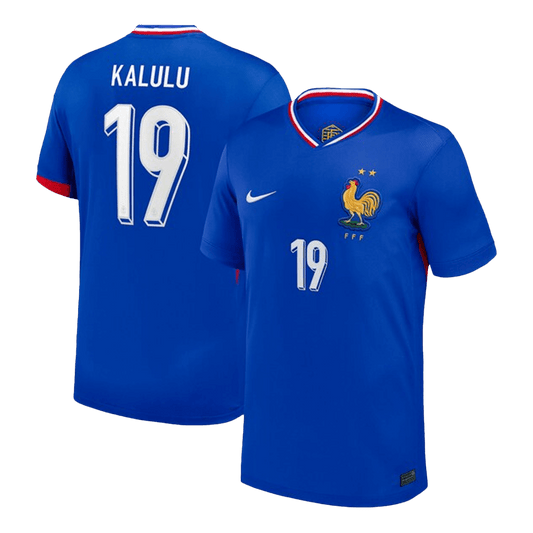 KALULU #19 France Domicile Maillot 2024 Bleu
