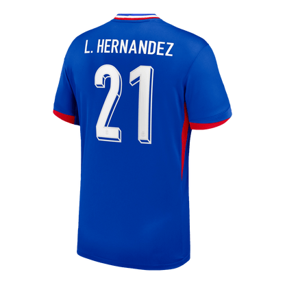 L.Hernandez #21 France Domicile Maillot 2024 Bleu