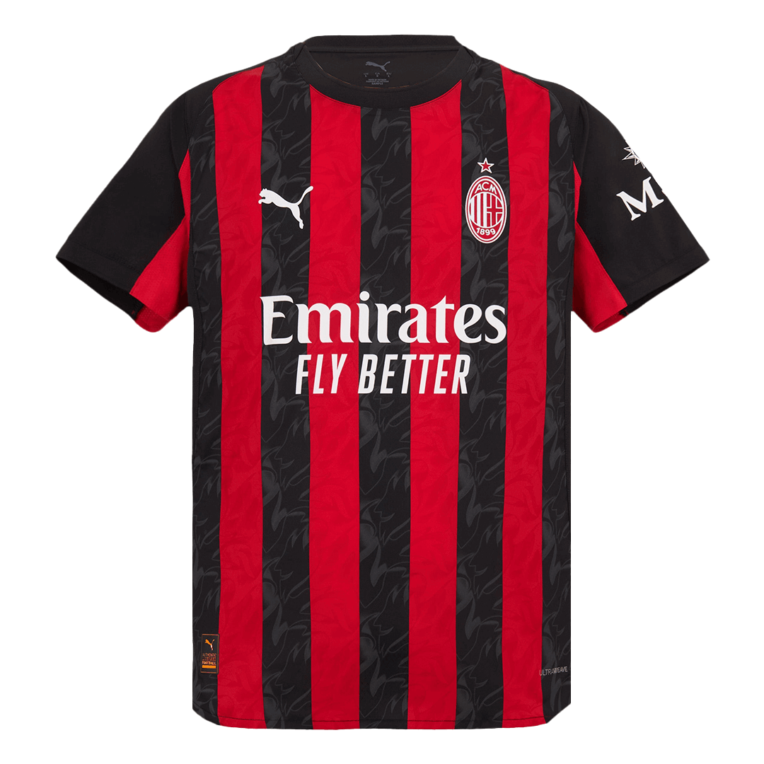 AC Milan Domicile Maillot 2025/26 Rouge&Noir Joueur