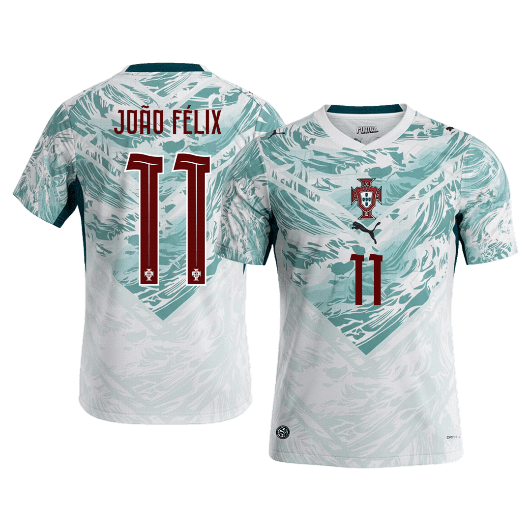 JOÃO FÉLIX #11 Portugal Extérieur Maillot 2026 White&Green