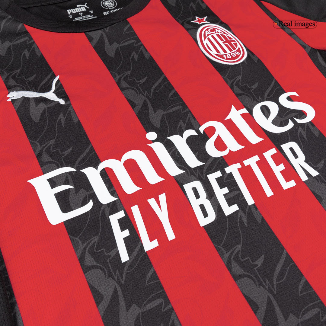 Men AC Milan Domicile Maillot Kit 2025/26 Rouge&Noir - Super