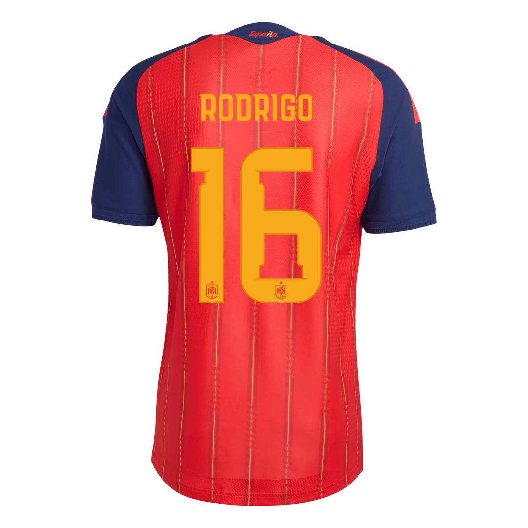 RODRIGO #16 Espagne Domicile Maillot 2026 Rouge Joueur