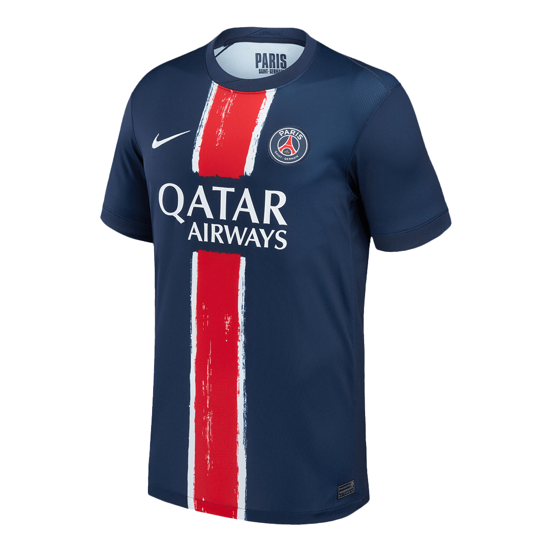 KVARATSKHELIA #7 Les Parisiens Domicile Maillot 2024/25 Bleu marine - UCL