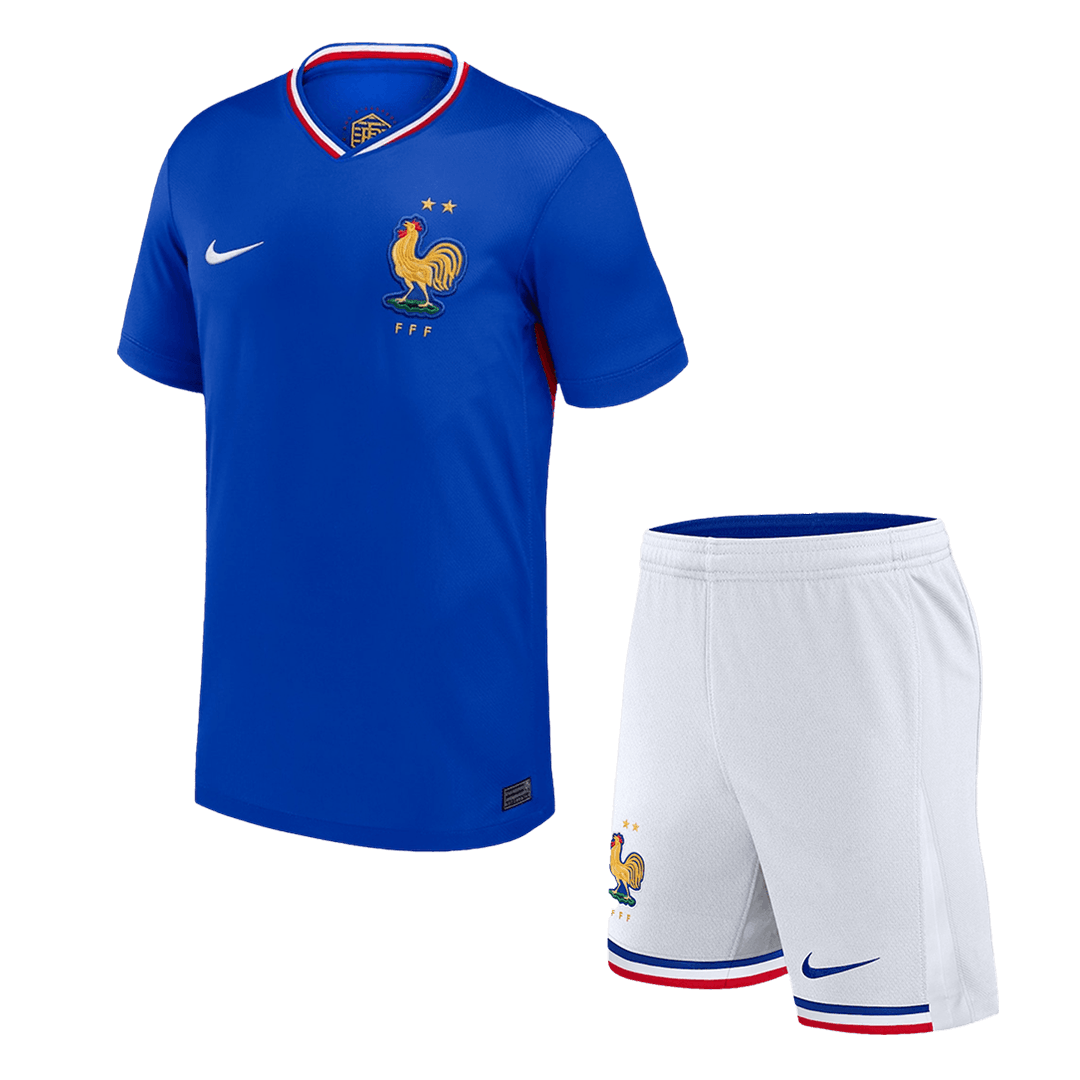 France Domicile Maillot Kit 2024 Bleu