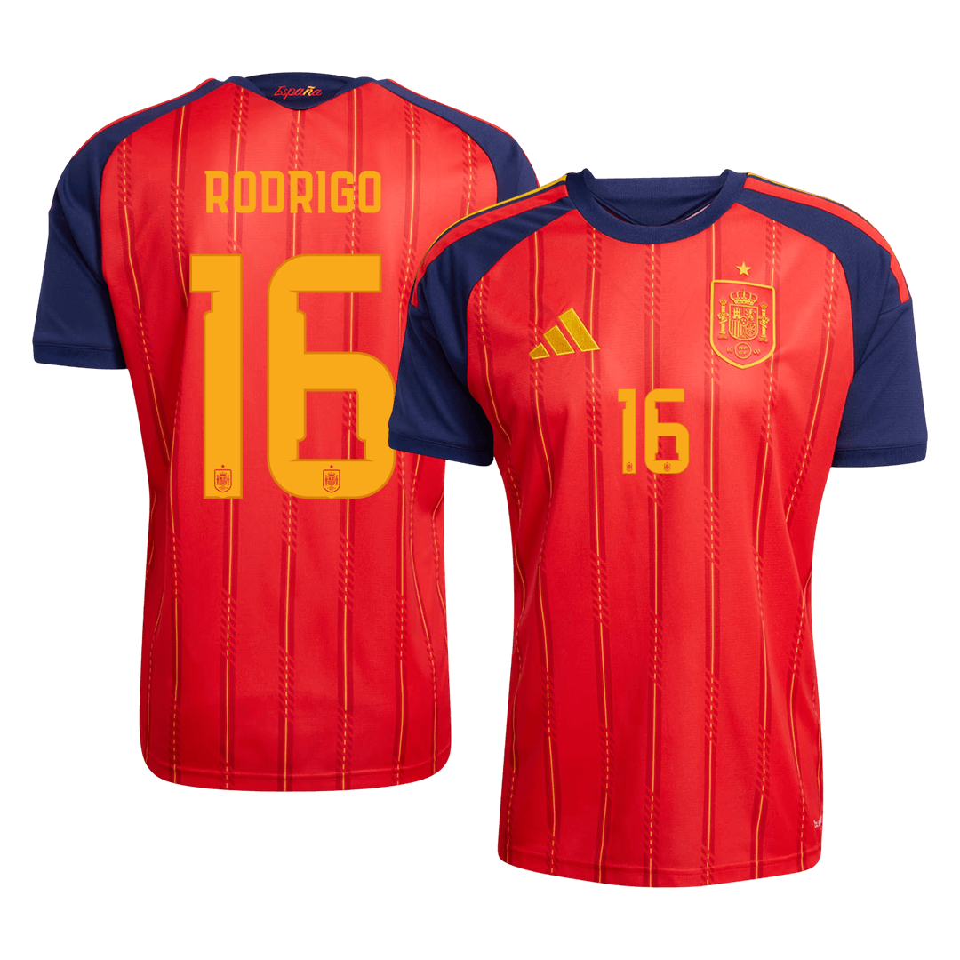 RODRIGO #16 Espagne Domicile Maillot 2026 Rouge - Super