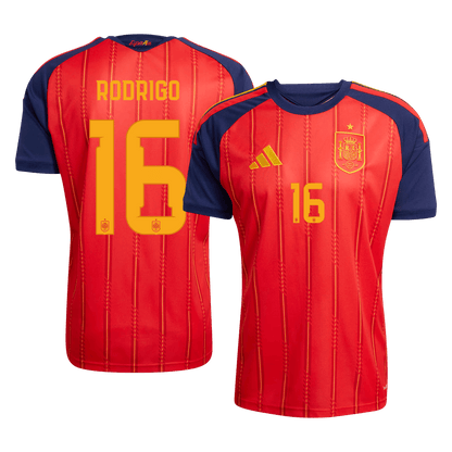RODRIGO #16 Espagne Domicile Maillot 2026 Rouge - Super
