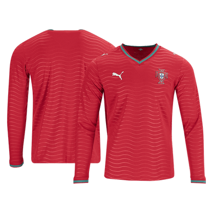 Portugal Domicile Maillot Manches Longues 2026 Rouge