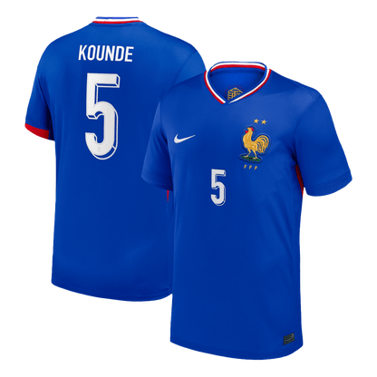 KOUNDE #5 France Domicile Maillot 2024 Bleu