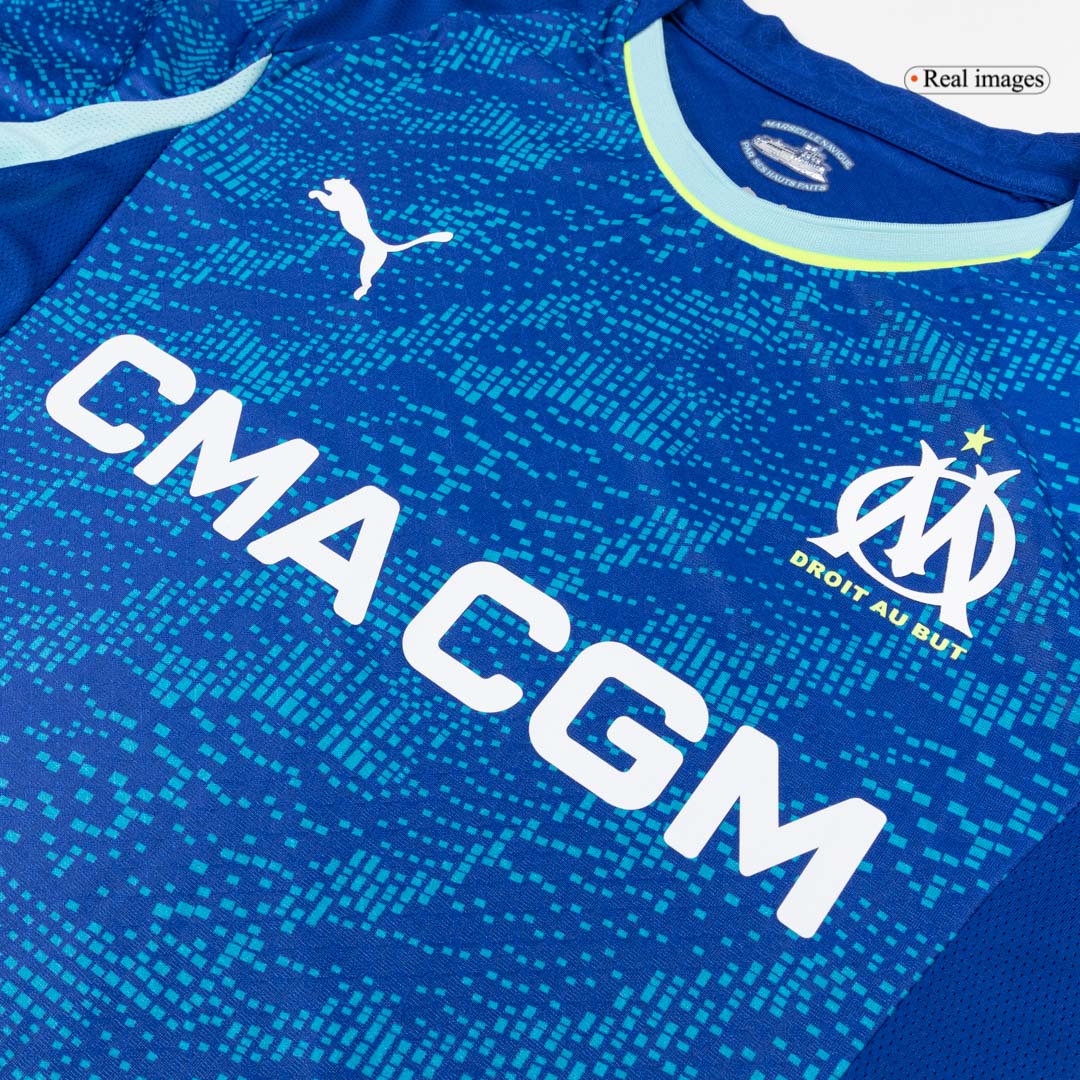 Olympique de Marseille Third Maillot 2025/26 Bleu Joueur Grande Taille