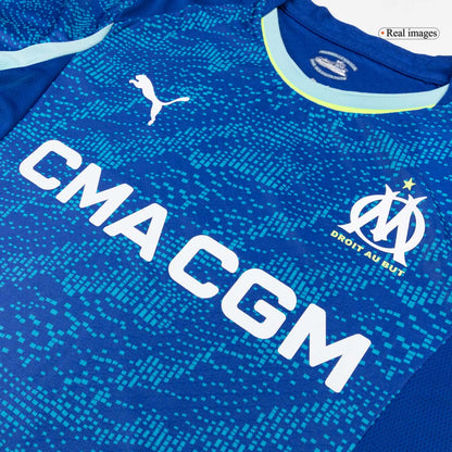Olympique de Marseille Third Maillot 2025/26 Bleu Joueur Grande Taille