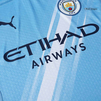 Manchester City Domicile Maillot 2025/26 Bleu Joueur