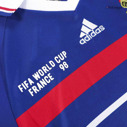 Retro France Domicile Maillot 1998 Bleu