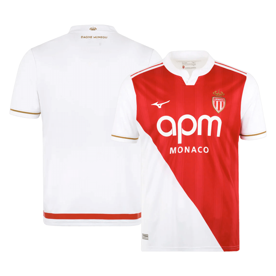 AS Monaco Domicile Maillot 2025/26 Rouge&Blanc Grande Taille