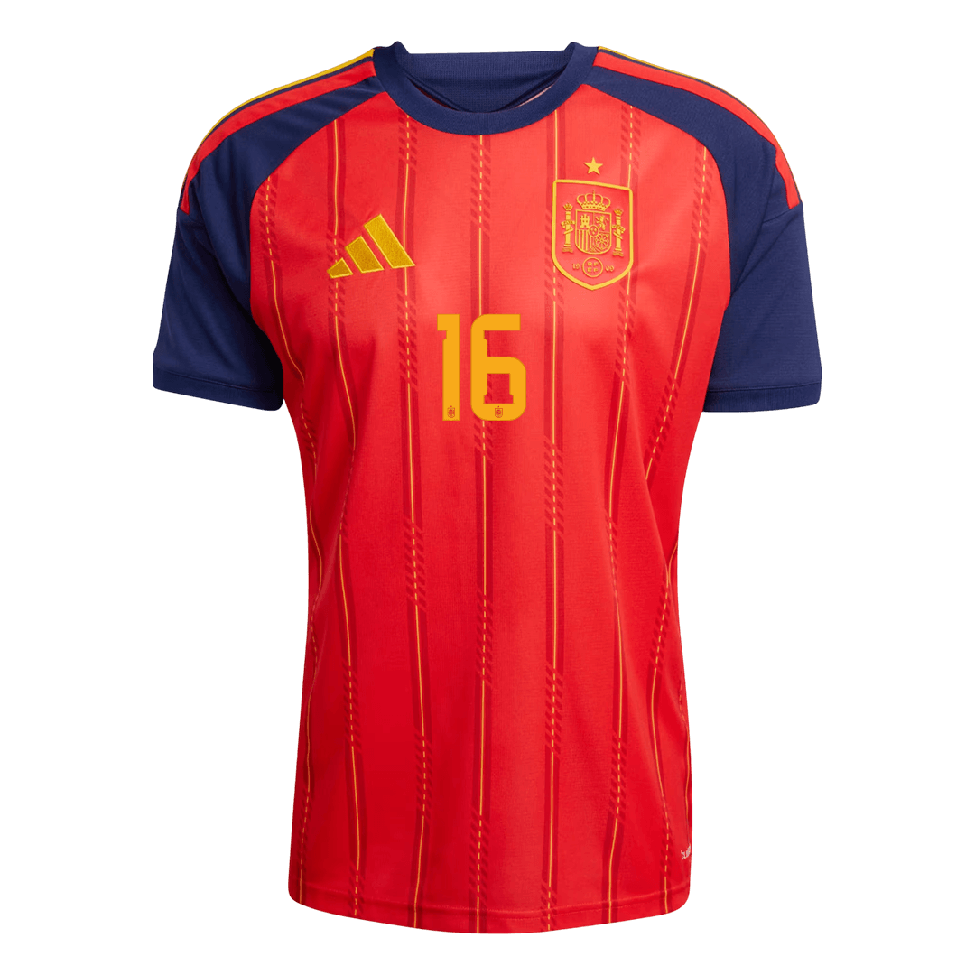 RODRIGO #16 Espagne Domicile Maillot 2026 Rouge - Super