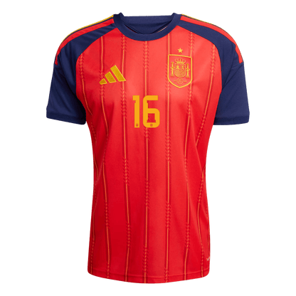 RODRIGO #16 Espagne Domicile Maillot 2026 Rouge - Super