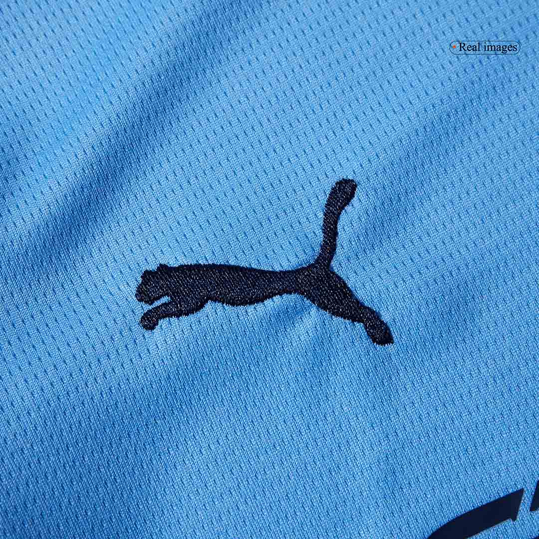Manchester City Domicile Maillot Kit 2025/26 Enfant Bleu