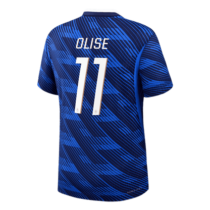 OLISE #11 France Domicile Maillot 2026 Bleu Joueur