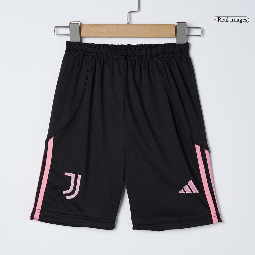 Juventus Domicile Maillot Kit 2025/26 Enfant Noir&Blanc