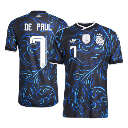 DE PAUL #7 Argentine Extérieur Maillot 2026 Noir Joueur
