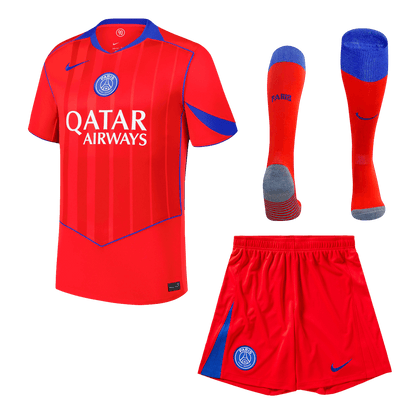 Les Parisiens Third Maillot Kit 2025/26 Rouge