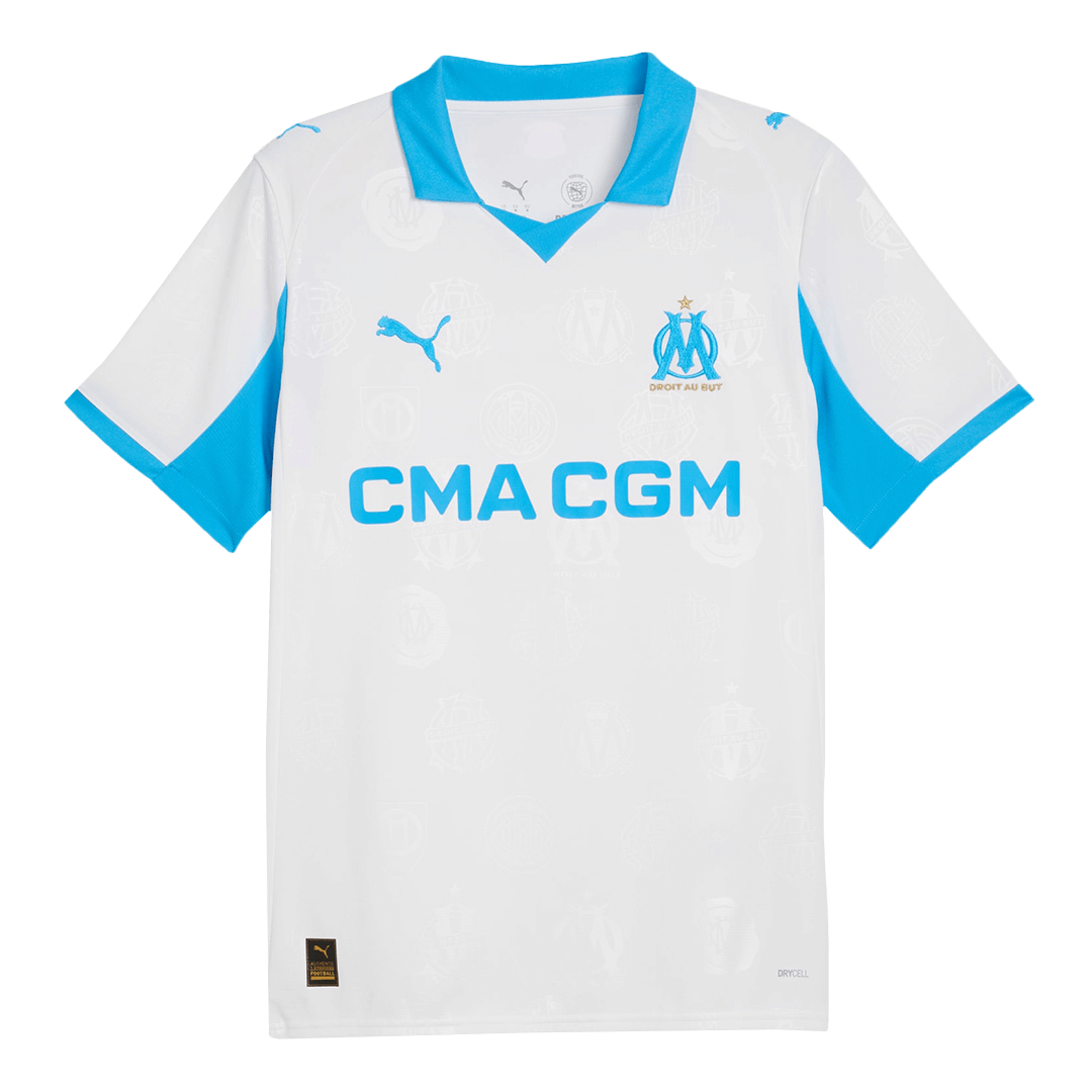 Olympique de Marseille Domicile Maillot 2025/26 Blanc Grande Taille