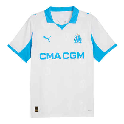 Olympique de Marseille Domicile Maillot 2025/26 Blanc Grande Taille