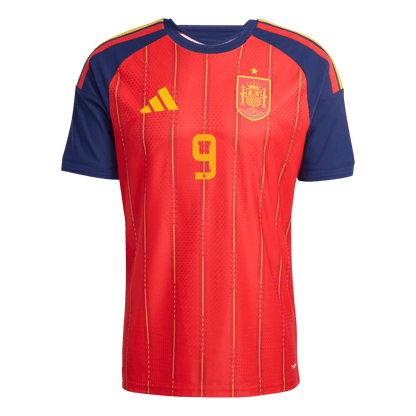 GAVI	 #9 Espagne Domicile Maillot 2026 Rouge Joueur