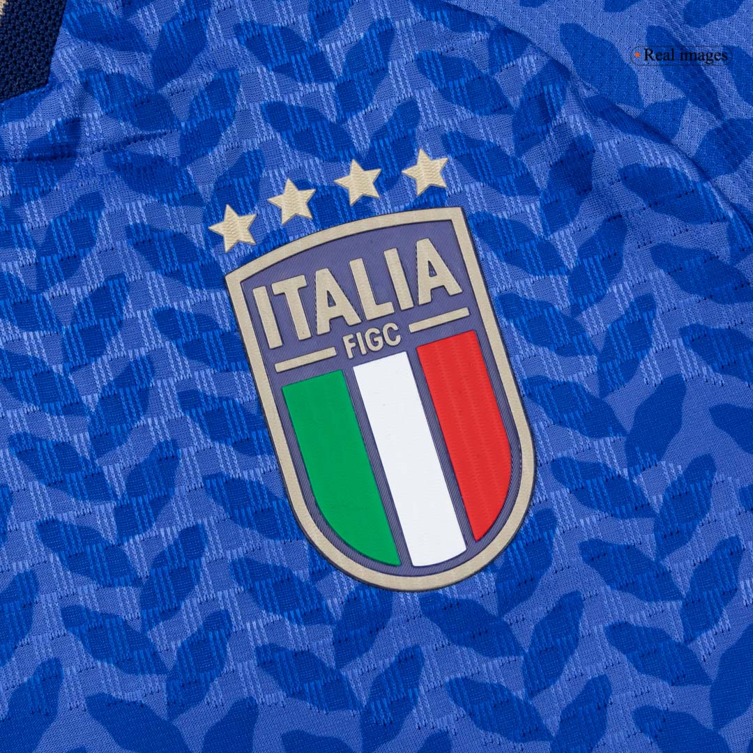 DIMARCO #3 Italie Domicile Maillot 2026 Bleu Joueur