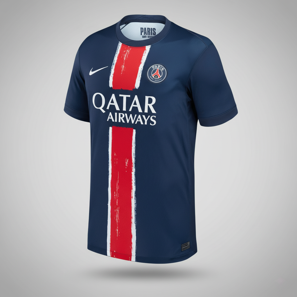 Les Parisiens Domicile Maillot 2025/26 Bleu marine Joueur Grande Taille
