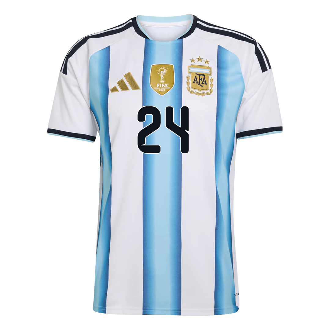 E. FERNÁNDEZ #24 Argentine Domicile Maillot 2026 Blue&White - Super